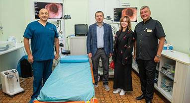 Сучасна ендоскопія — для пацієнтів і майбутніх лікарів: Університетська клініка НМУ отримала нове обладнання